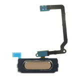Replacement Home Button With Flex Cable Compatible with Samsung Galaxy S5 (Gold)