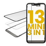 Replacement 3 in 1 (Glass With OCA Pre-Installed + Frame) Compatible with OCA Master iPhone 13 Mini (OCA Master)