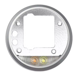 Replacement Back Camera Lens Bracket And Flash Defuser Compatible with Motorola Moto Z Play Droid (XT1635 / 2016) (Silver)