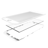 Replacement 3 in 1 (Glass With OCA Pre-Installed + Frame) Compatible with OCA Master iPhone 7 (OCA Master) (2 Pack) (White)