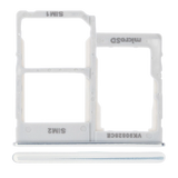 Replacement Dual Sim Card Tray Compatible with Samsung Galaxy A40 (A405 / 2019) (White)