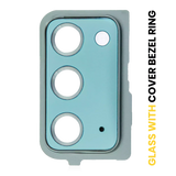 Replacement Back Camera Lens With Cover Bezel Ring Compatible with Samsung Galaxy Note 20 5G (Mystic Green)