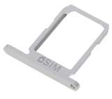 Replacement Sim Card Tray Compatible with Samsung Galaxy S6 (Silver)