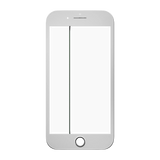Replacement 3 in 1 (Glass With OCA Pre-Installed + Frame) Compatible with OCA Master iPhone 8 (OCA Master) (2 Pack) (White)