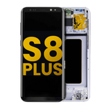 Replacement OLED Assembly With Frame Compatible with Samsung Galaxy S8 Plus (Refurbished) (Orchid Gray)