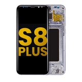 Replacement OLED Assembly With Frame Compatible with Samsung Galaxy S8 Plus (Refurbished) (Arctic Silver)