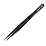 iNeeZy Handmade Non-Magnetic Stainless Tweezers (Black - Thin) (Qianli) Compatible with Qianli