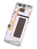 Replacement OLED Assembly With Frame Compatible with Samsung Galaxy S8 Plus (Aftermarket Plus) (Orchid Gray)