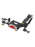 Replacement Charging Port Flex Cable Compatible with Apple iPhone 11 (Premium) (Red)