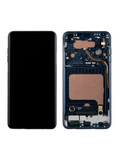 Replacement OLED Assembly With Frame Compatible with LG V30 / V30 Plus / V30S ThinQ (Refurbished) (Moroccan Blue)