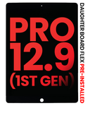 Replacement LCD Assembly With Digitizer & Daughter Board Flex Pre-Installed Compatible with Apple iPad Pro 12.9" 1st Gen (2015) (Aftermarket Plus) (Black)