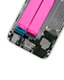 Replacement Back Housing W/ Small Components Pre-Installed Compatible with Apple iPhone 6 (Used OEM Pull: Grade A) (Silver)