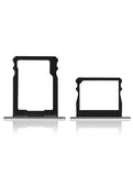 Replacement Sim Card + SD Card Tray Compatible with Huawei P8 (Titanium Gray)