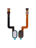 Replacement Home Button With Flex Cable Compatible with Motorola Moto G5 Plus (XT1687 / 2017) (White)