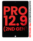 Replacement LCD Assembly With Digitizer & Daughter Board Flex Pre-Installed Compatible with Apple iPad Pro 12.9" 2nd Gen (2017) (Aftermarket Plus) (Black)
