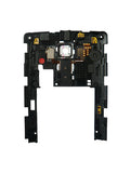 Replacement Back Housing Bezel Panel Frame With Power & Volume Button Flex Compatible with LG G4 (Black)