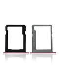 Replacement Sim Card + SD Card Tray Compatible with Huawei P7 (Pink)