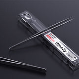 iNeeZy Handmade Non-Magnetic Stainless Tweezers (Silver - Wide) (Qianli) Compatible with Qianli