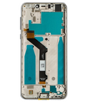 Replacement LCD Assembly With Frame Compatible with Motorola One (XT1941 / 2018) (Genuine OEM) (White)