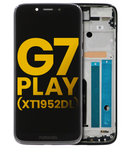 Replacement LCD Assembly With Frame Compatible with Motorola Moto G7 Play (XT1952 / 2019) / T-Mobile Revvlry (Genuine OEM) (Starry Black)