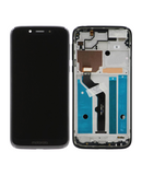 Replacement LCD Assembly With Frame Compatible with Motorola Moto G7 Play (XT1952 / 2019) / T-Mobile Revvlry (Genuine OEM) (Starry Black)