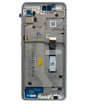 Replacement LCD Assembly With Frame Compatible with Motorola One 5G Ace (XT2113-2 / 2021) (Genuine OEM) (Volcanic Gray)