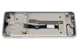Replacement LCD Assembly With Frame Compatible with Motorola Moto G Power (XT2117 / 2021) (Genuine OEM) (Polar Silver)