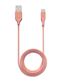 Replacement 6 ft USB Type C To USB Type A Cable (AmpSentrix) (Infinity) (Pink) Compatible with Ampsentrix