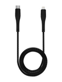 Replacement 6 ft MFI Lightning To USB Type C Cable (AmpSentrix) (Alpha) (Black) Compatible with Ampsentrix