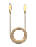 Replacement 6 ft Non-MFI USB Type C To Lightning Cable (AmpSentrix) (Infinity) (Gold) Compatible with Ampsentrix