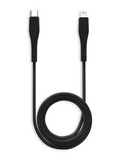 Replacement 6 ft Non-MFI USB Type C To Lightning Cable (AmpSentrix) (Matrix) (Black) Compatible with Ampsentrix