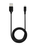Replacement 6 ft Non-MFI USB Type A To Lightning Cable (AmpSentrix) (Infinity) (Black) Compatible with Ampsentrix