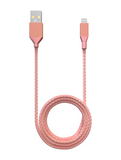 Replacement 6 ft Non-MFI USB Type A To Lightning Cable (AmpSentrix) (Infinity) (Pink) Compatible with Ampsentrix