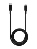 Replacement 6 ft Non-MFI USB Type C To Lightning Cable (AmpSentrix) (Infinity) (Black) Compatible with Ampsentrix