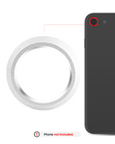 Replacement Back Camera Bezel Ring Only Compatible with Apple iPhone 8 (Silver) (10 Pack)