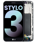 Replacement LCD Assembly With Frame Compatible with LG Stylo 3 (Genuine OEM) (Black)