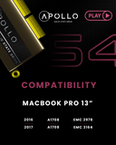 Replacement Apollo S4 1TB Mac SSD (NVMe PCIe Gen3x4) Compatible with apollo MacBook Pro 13" A1708 (2016-2017)