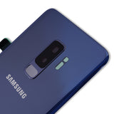 Replacement Back Cover Glass With Camera Lens Compatible with Samsung Galaxy S9 Plus (Service Pack) (Coral Blue)