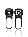 Replacement Back Camera Lens With Button Frame Compatible with LG V10 (Black)