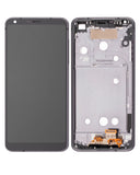 Replacement LCD Assembly With Frame Compatible with LG G6 (Genuine OEM) (Astro Black)