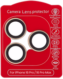 Casper Camera Lens Protector Compatible with Apple iPhone 16 Pro / 16 Pro Max (Desert Titanium) (Clear)