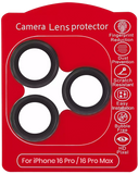Casper Camera Lens Protector Compatible with Apple iPhone 16 Pro / 16 Pro Max (Black Titanium) (Clear)