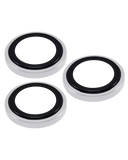 Casper Camera Lens Protector Compatible with Apple iPhone 16 Pro / 16 Pro Max (White Titanium) (Clear)