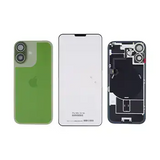 Replacement Back Glass w/Magnet & NFC & Flashlight Flex Compatible with Apple iPhone 17 (Genuine OEM) (Sage)