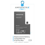 Replacement Battery Compatible with Apple iPhone 16 Pro Max (AmpSentrix Basic)