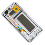 Replacement OLED Assembly With Frame Compatible with Samsung Galaxy S8 Plus (Service Pack) (Gray / Violet)