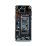 Replacement OLED Assembly With Frame Compatible with Samsung Galaxy S8 Plus (Service Pack) (Arctic Silver)
