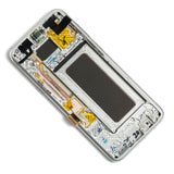 Replacement OLED Assembly With Frame Compatible with Samsung Galaxy S8 Plus (Service Pack) (Arctic Silver)