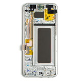 Replacement OLED Assembly With Frame Compatible with Samsung Galaxy S8 Plus (Service Pack) (Arctic Silver)