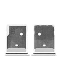 Replacement Micro-SD Sim Card Tray Compatible with HTC M10 (Silver)